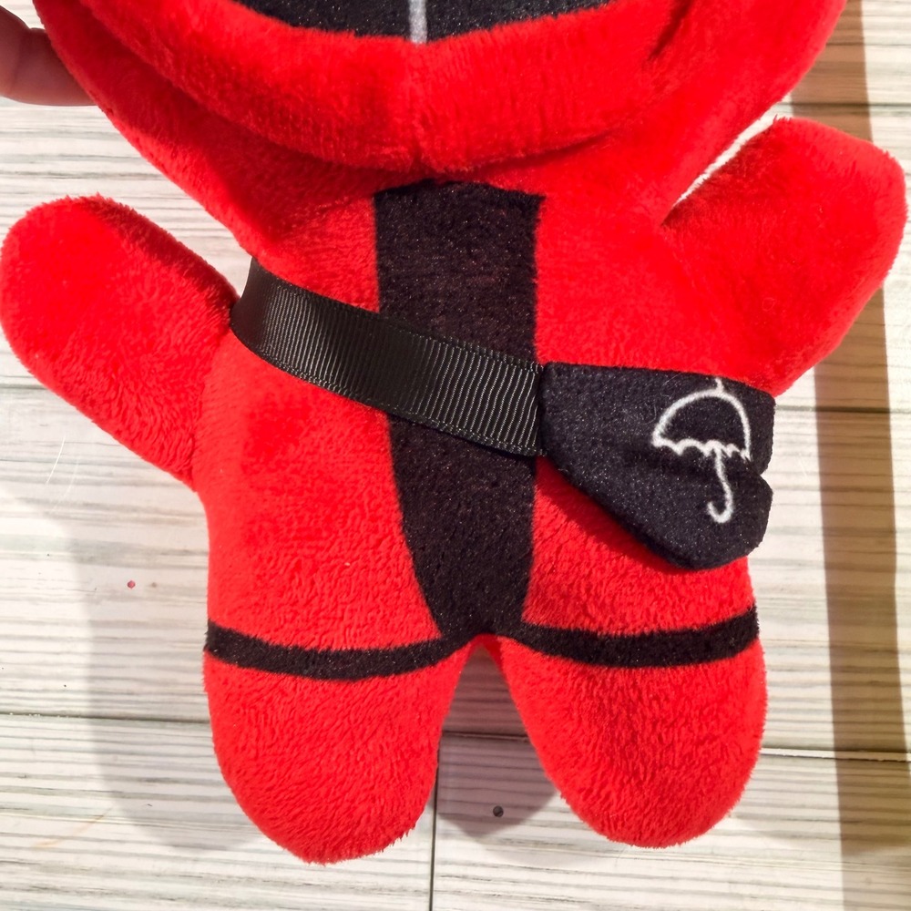 Squid Game Guard Plush Toy Red Square Mask Manager 8 Inch Soft Stuffed Figure - Picture 4 of 5